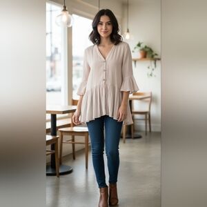 Women's Pink Tunic Top